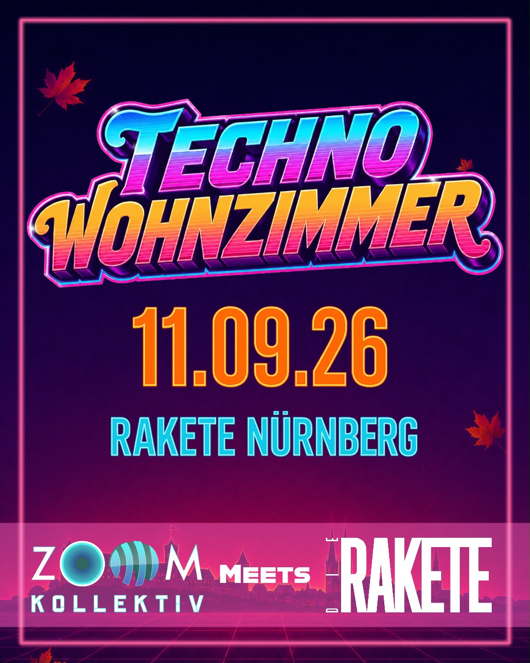 Techno Wohnzimmer Part 2 Flyer